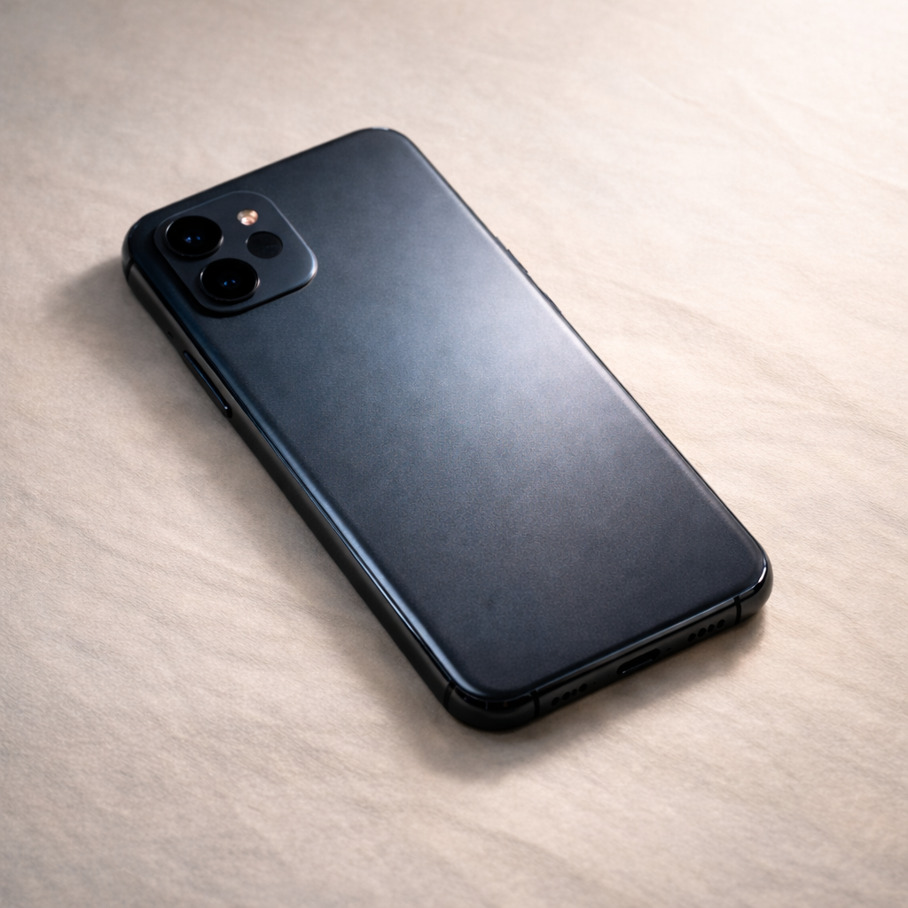 A phone under unclear lighting